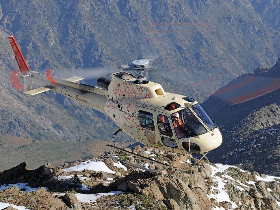 Airbus H125 Helicopter In Flight