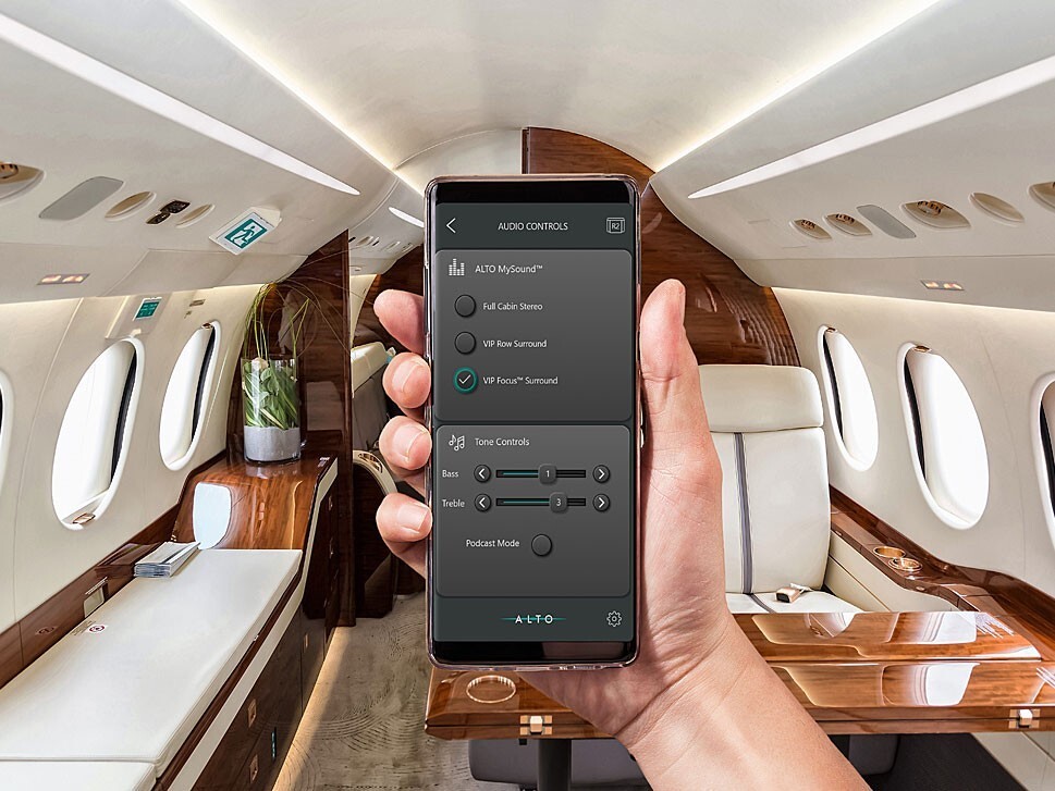 ALTO Cadence CMS App for Private Jet Cabins