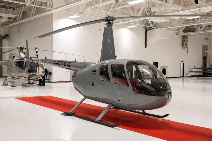 Robinson R44 Raven II In Hangar