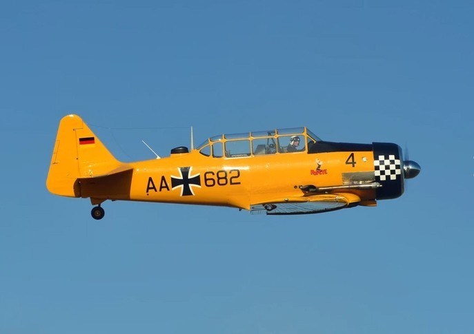 North American Harvard Mk IV In the sky