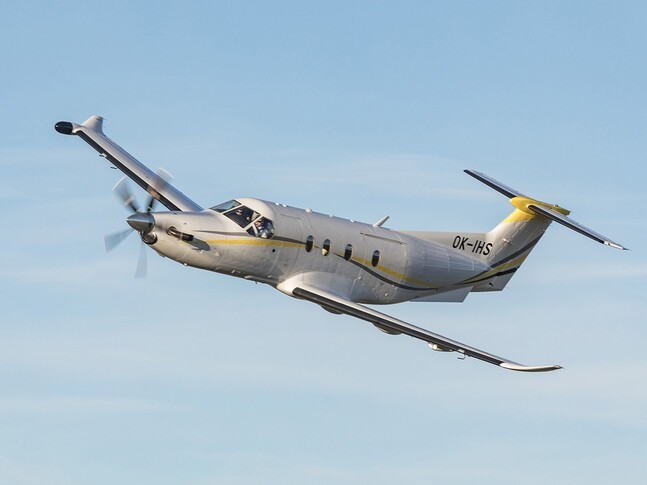 Pilatus PC-12 NG In the sky